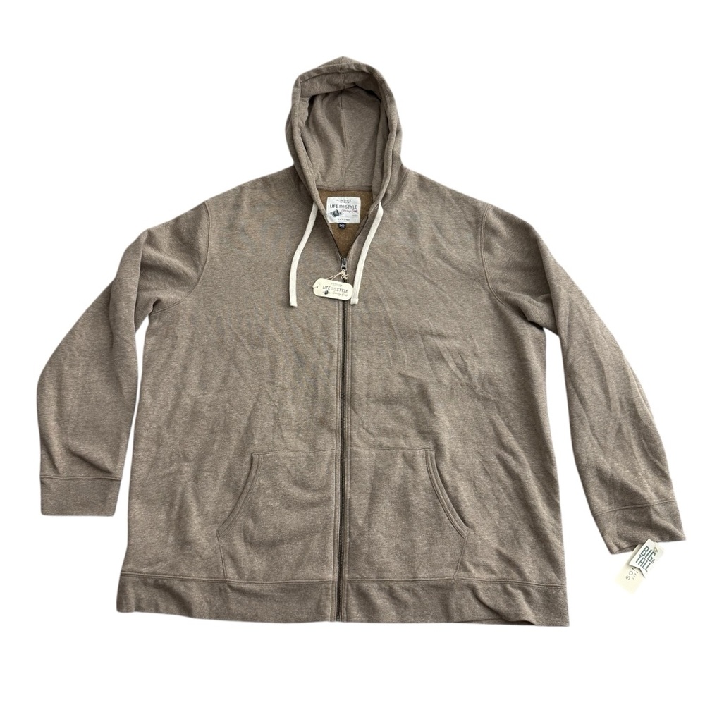 SONOMA Life Style Sweatshirt Hoodie Men 3XB Big & Tall Fleece Full-Zip NWT